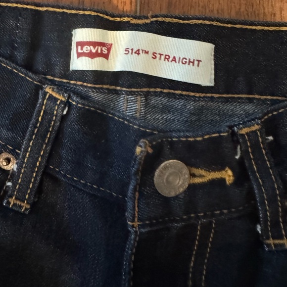 Levi’s 514 Straight Leg Jeans, Deep Blue Jeans, Size 14 Regular 27 W X 27 L - Picture 2 of 8